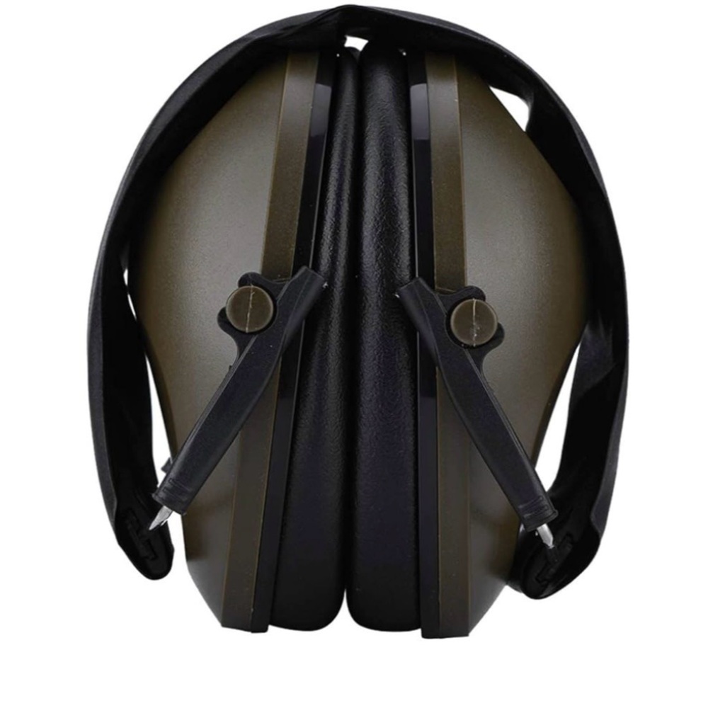Denash Compact Size Safety Ear Muffs, Noise Reduction Black Earmuff, for (Brown)